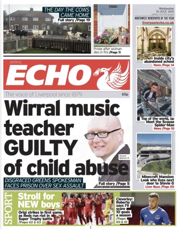 Liverpool Echo Frontpage