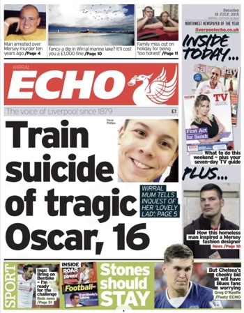 Liverpool Echo Frontpage