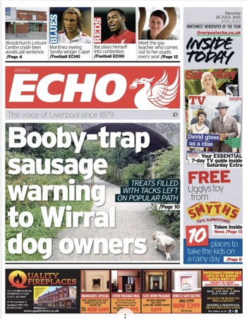 Liverpool Echo Frontpage