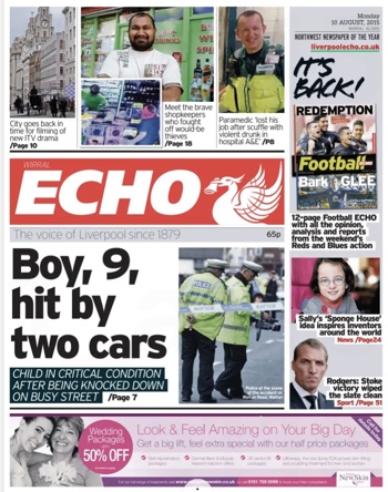 Liverpool Echo Frontpage