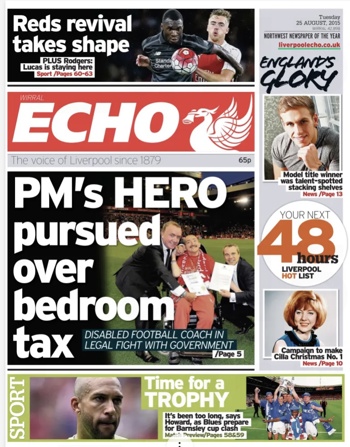 Liverpool Echo Frontpage