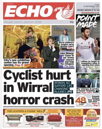 Liverpool Echo Frontpage
