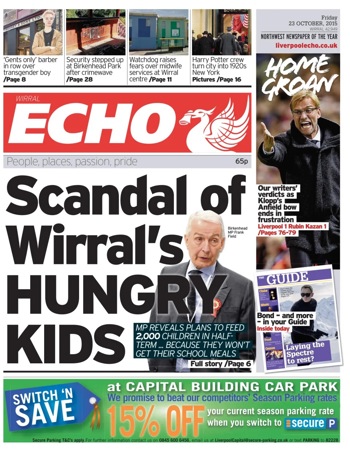 Liverpool Echo Frontpage