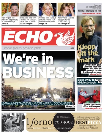 Liverpool Echo Frontpage