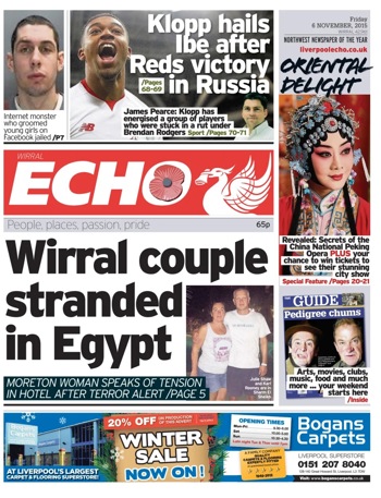 Liverpool Echo Frontpage