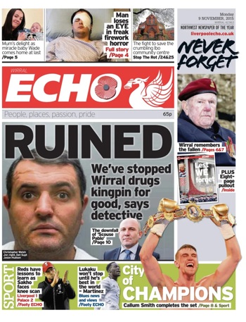 Liverpool Echo Frontpage