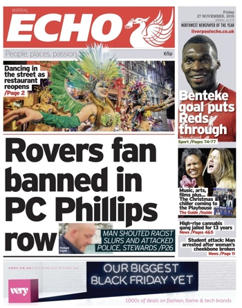 Liverpool Echo Frontpage