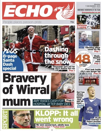Liverpool Echo Frontpage
