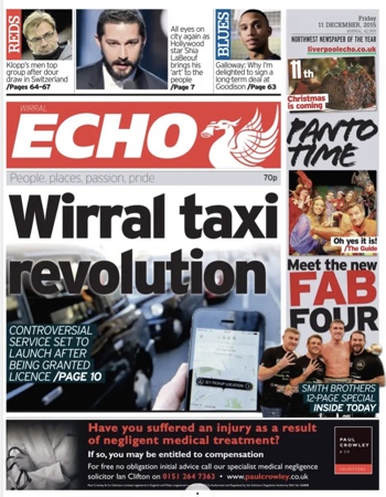 Liverpool Echo Frontpage