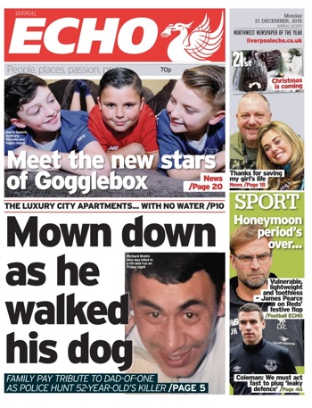 Liverpool Echo Frontpage