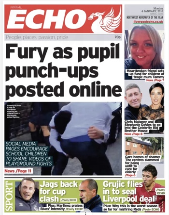 Liverpool Echo Frontpage