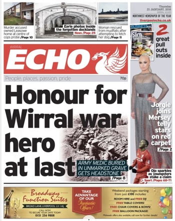 Liverpool Echo Frontpage