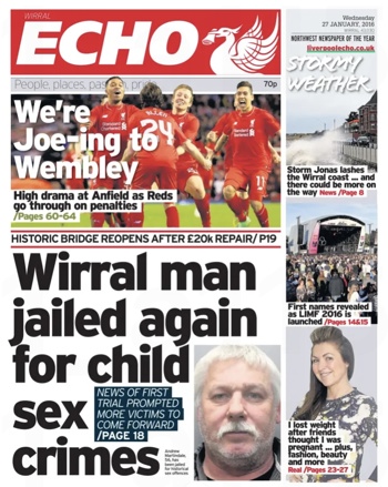 Liverpool Echo Frontpage