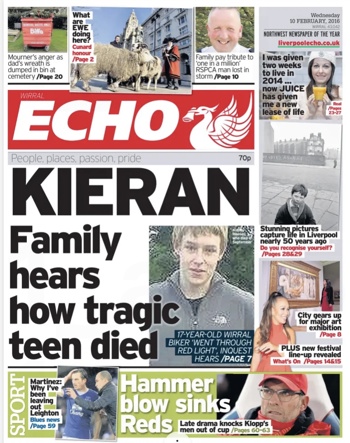 Liverpool Echo Frontpage