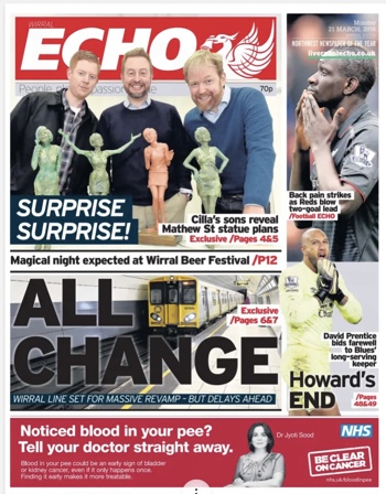 Liverpool Echo Frontpage