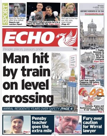 Liverpool Echo Frontpage