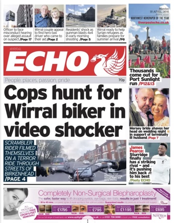 Liverpool Echo Frontpage