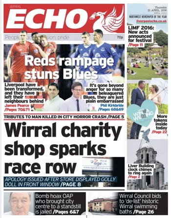 Liverpool Echo Frontpage