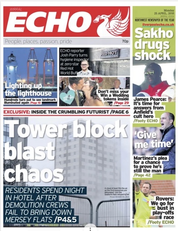 Liverpool Echo Frontpage