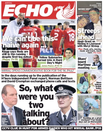 Liverpool Echo Frontpage