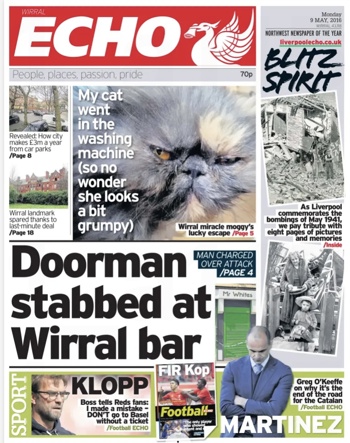 Liverpool Echo Frontpage