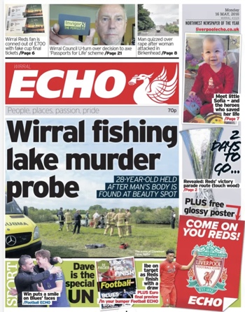 Liverpool Echo Frontpage
