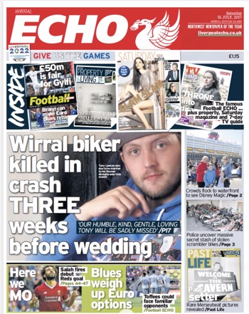 Liverpool Echo Frontpage