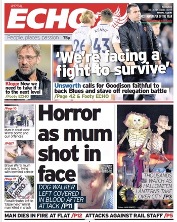 Liverpool Echo Frontpage