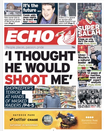 Liverpool Echo Frontpage
