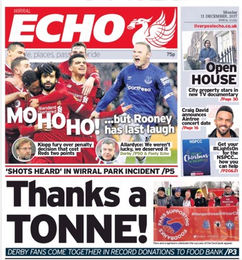 Liverpool Echo Frontpage