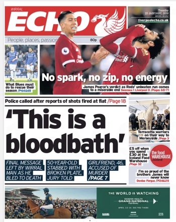 Liverpool Echo Frontpage