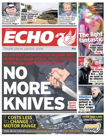 Liverpool Echo Frontpage