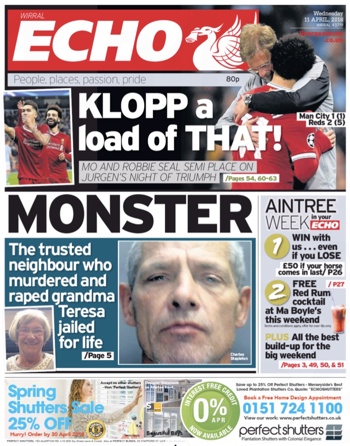 Liverpool Echo Frontpage