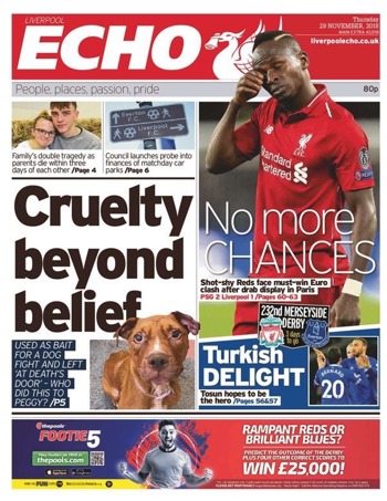 Liverpool Echo Frontpage