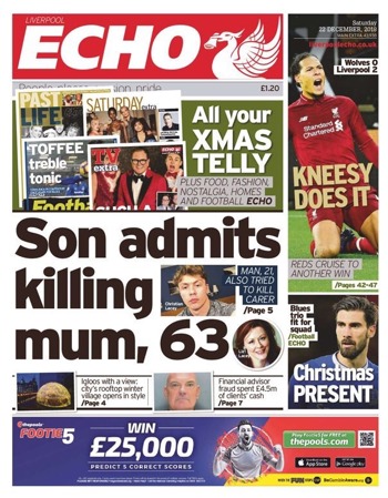 Liverpool Echo Frontpage