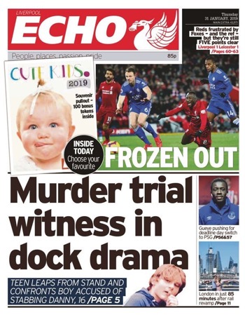 Liverpool Echo Frontpage