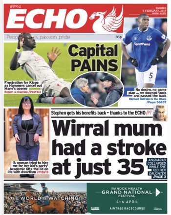 Liverpool Echo Frontpage