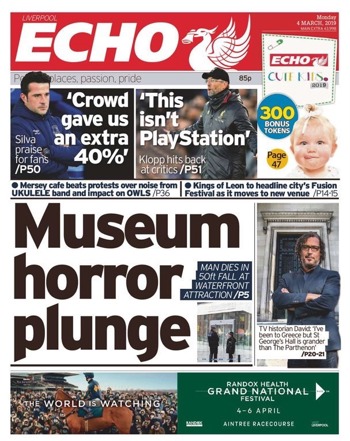 Liverpool Echo Frontpage