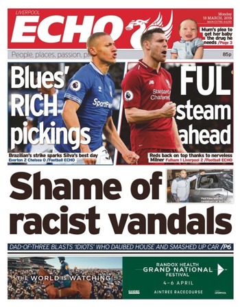 Liverpool Echo Frontpage