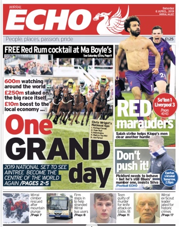 Liverpool Echo Frontpage