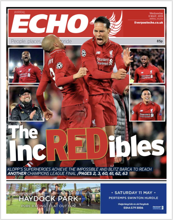 Liverpool Echo Frontpage