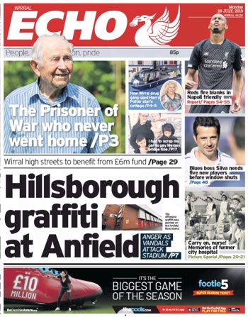 Liverpool Echo Frontpage