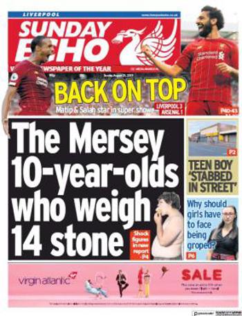 Liverpool Echo Frontpage