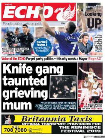 Liverpool Echo Frontpage