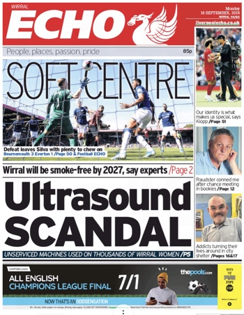 Liverpool Echo Frontpage