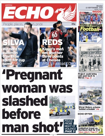Liverpool Echo Frontpage