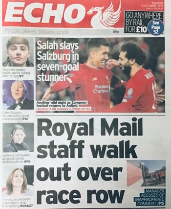 Liverpool Echo Frontpage