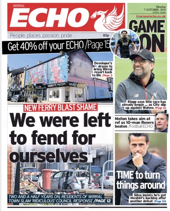 Liverpool Echo Frontpage