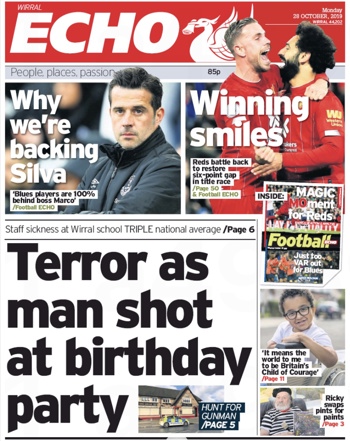 Liverpool Echo Frontpage