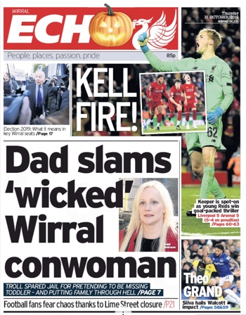 Liverpool Echo Frontpage
